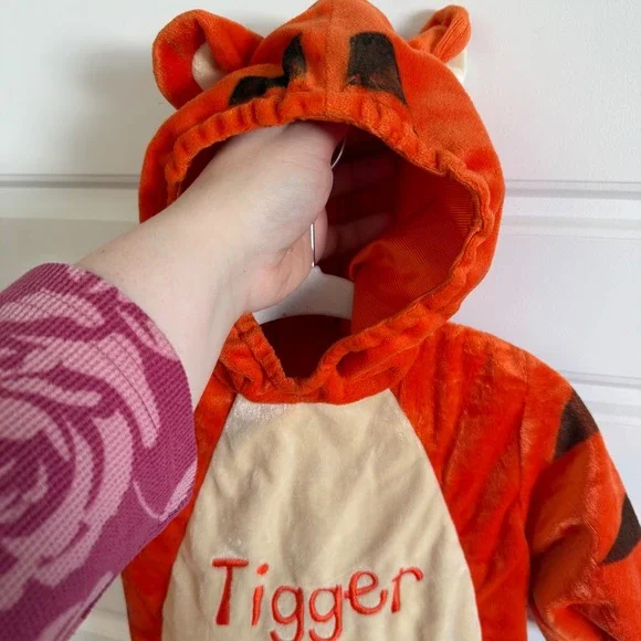 Vintage Y2K Disney Winnie the Pooh Tigger Tiger Dress Up Baby Costume 3-6 months - Picture 4 of 7